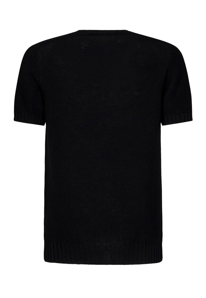 ViaMonte Shop | Low Brand maglia nera uomo in filo di cotone