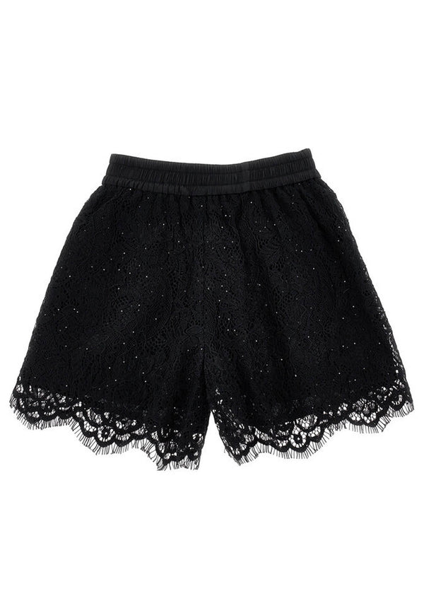 Monnalisa Shorts black lace girls