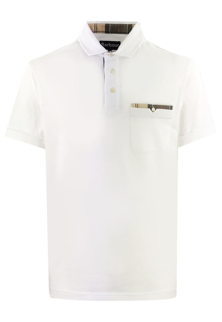 ViaMonte Shop | Barbour polo bianca uomo in cotone