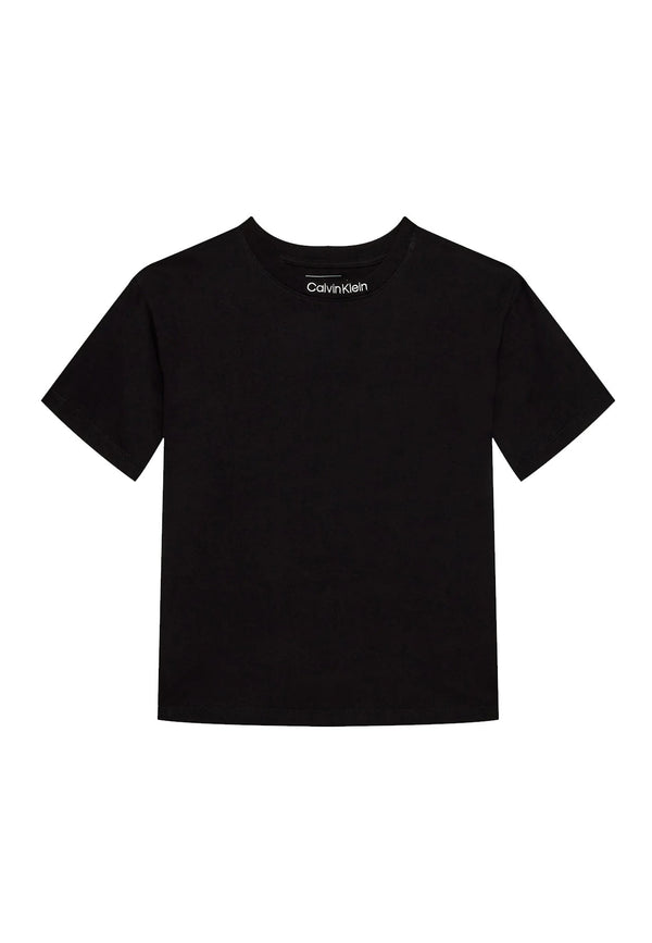 ViaMonte Shop | Calvin Klein Jeans t-shirt nera bambino in cotone