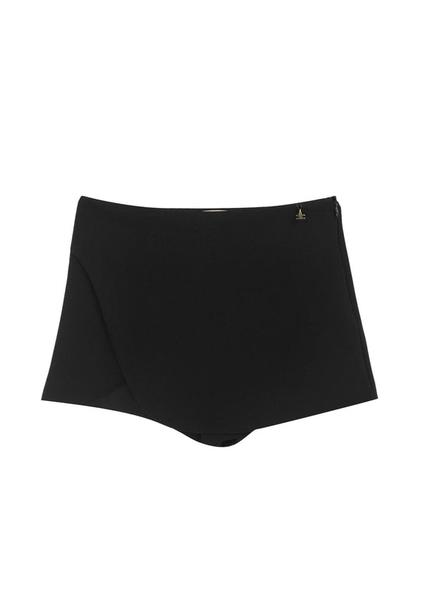 ViaMonte Shop | Elisabetta Franchi La Mia Bambina shorts neri bambina in crêpe