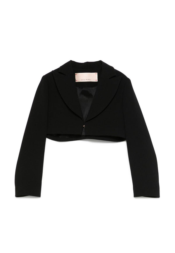 ViaMonte Shop | Elisabetta Franchi La Mia Bambina spencer nero bambina in crêpe