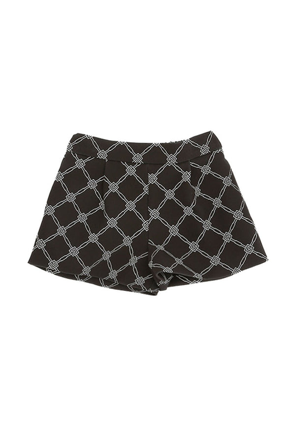 ViaMonte Shop | Elisabetta Franchi La Mia Bambina shorts neri bambina in crêpe