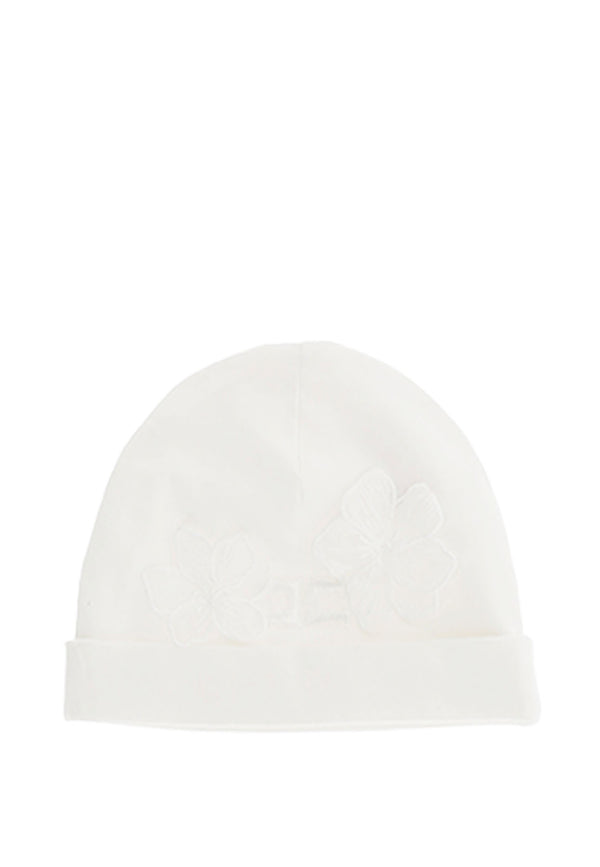 ViaMonte Shop | Elisabetta Franchi La Mia Bambina cappello bianco neonata in cotone