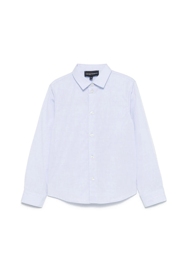 ViaMonte Shop | Emporio Armani camicia azzurra bambino in cotone