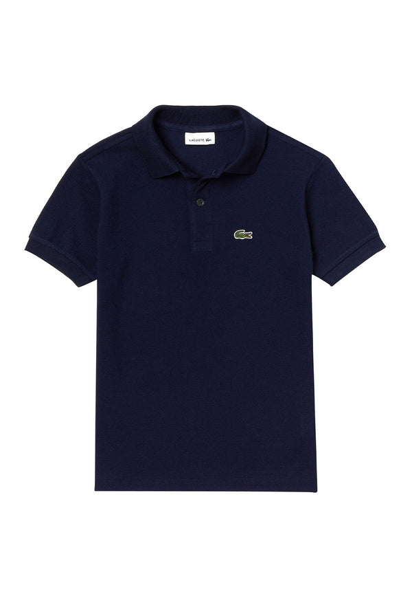 ViaMonte Shop | Lacoste polo blu navy bambino in piquet di cotone