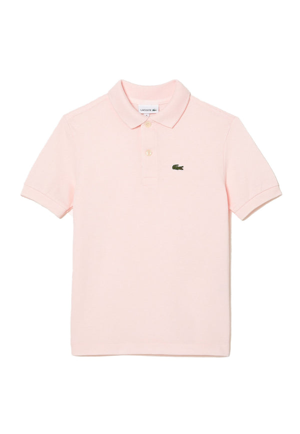 ViaMonte Shop | Lacoste polo rosa chiaro bambino in piquet di cotone