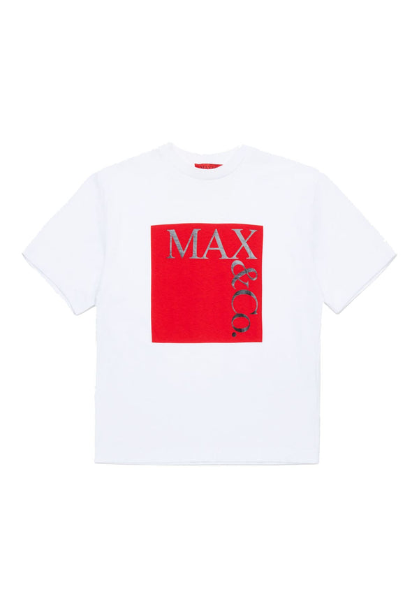 ViaMonte Shop | Max&Co t-shirt bianca bambina in cotone