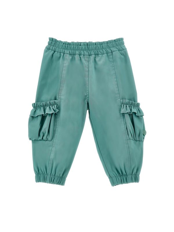 ViaMonte Shop | Monnalisa pantalone verde neonata in cotone