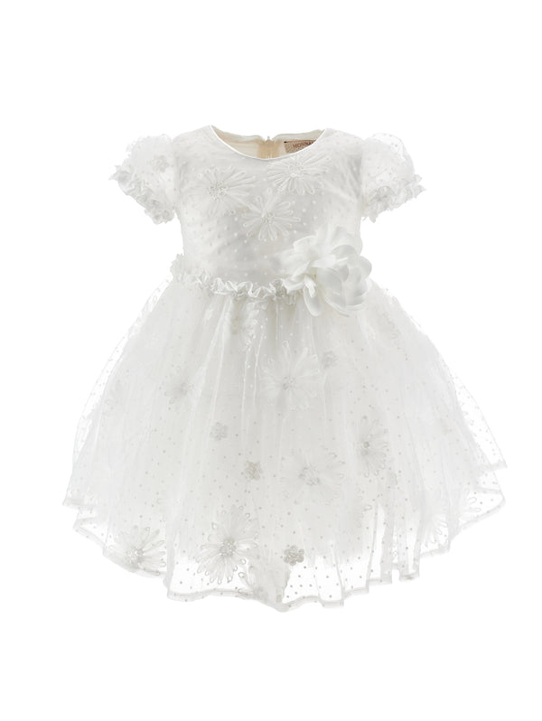 ViaMonte Shop | Monnalisa vestito bianco neonata in tulle