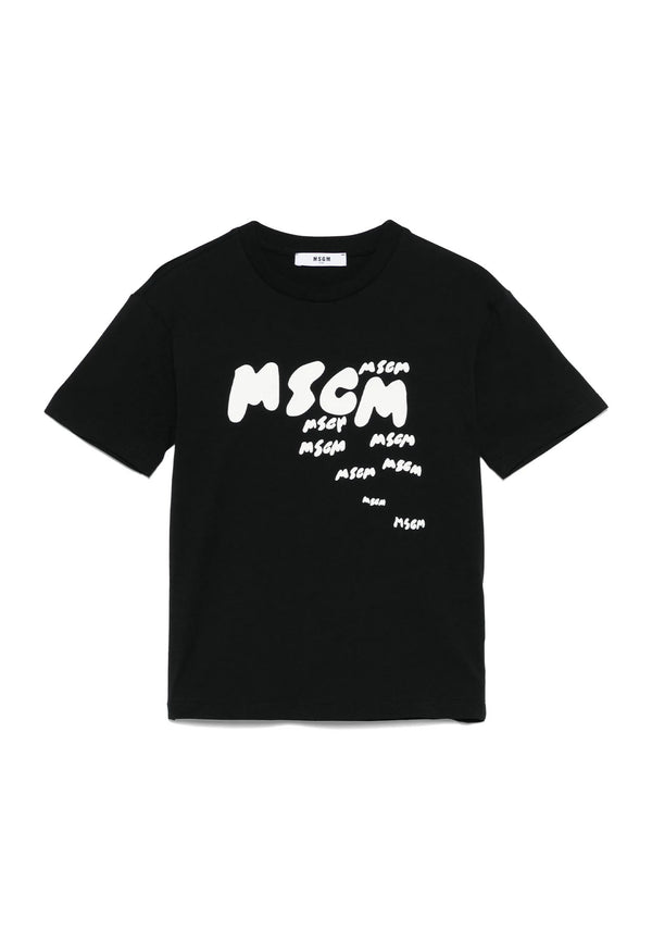 ViaMonte Shop | MSGM t-shirt nera bambino in cotone