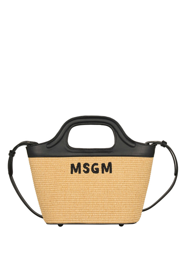 ViaMonte Shop | MSGM borsa beige/nera bambina