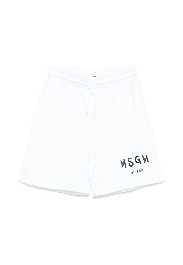 ViaMonte Shop | MSGM bermuda bianco bambino in cotone