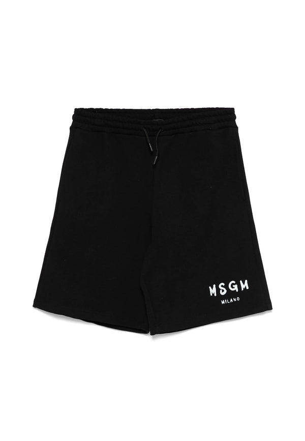 ViaMonte Shop | MSGM bermuda nero bambino in cotone