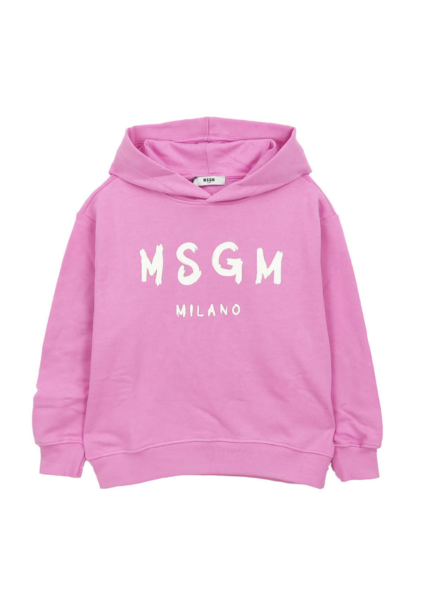 ViaMonte Shop | MSGM felpa rosa bambino in cotone