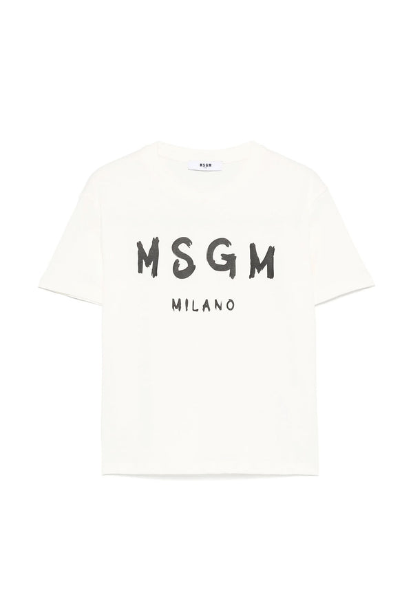 ViaMonte Shop | MSGM t-shirt bianca bambino in cotone