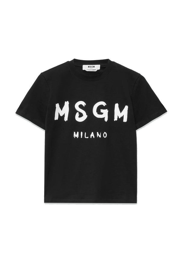 ViaMonte Shop | MSGM t-shirt nera bambino in cotone