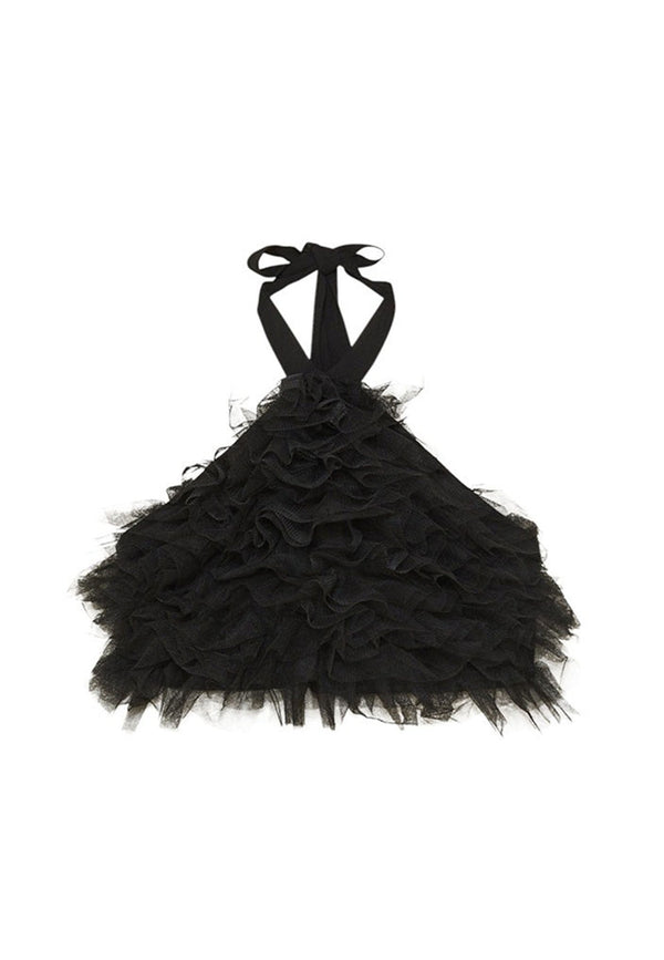 ViaMonte Shop | Patrizia Pepe top nero bambina in tulle