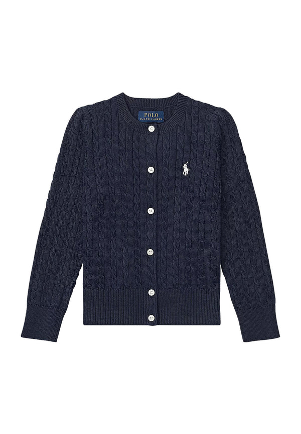 ViaMonte Shop | Ralph Lauren cardigan blu neonata in cotone