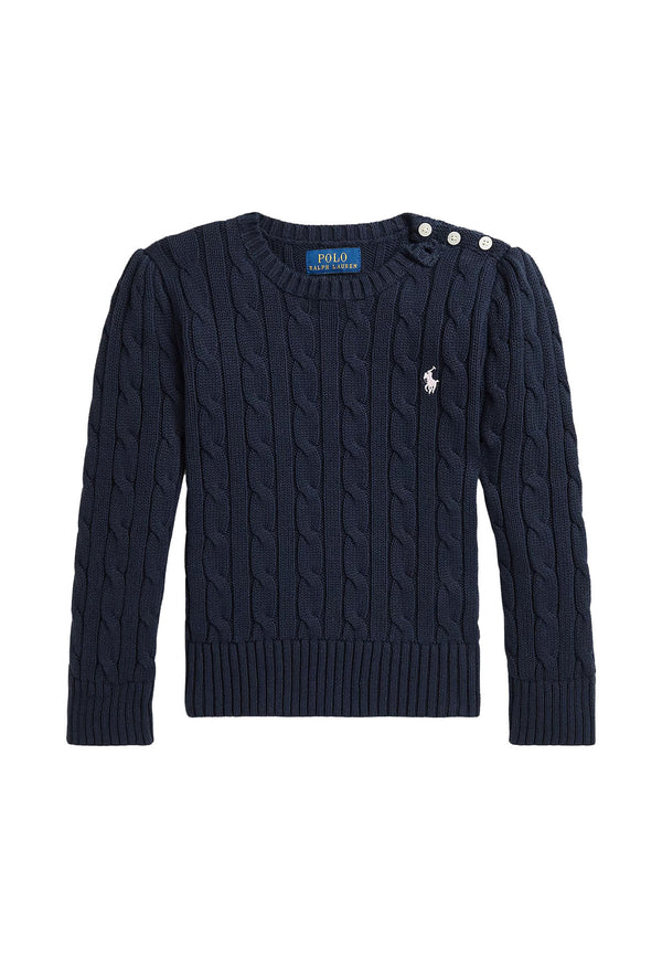 ViaMonte Shop | Ralph Lauren maglia blu bambina in cotone