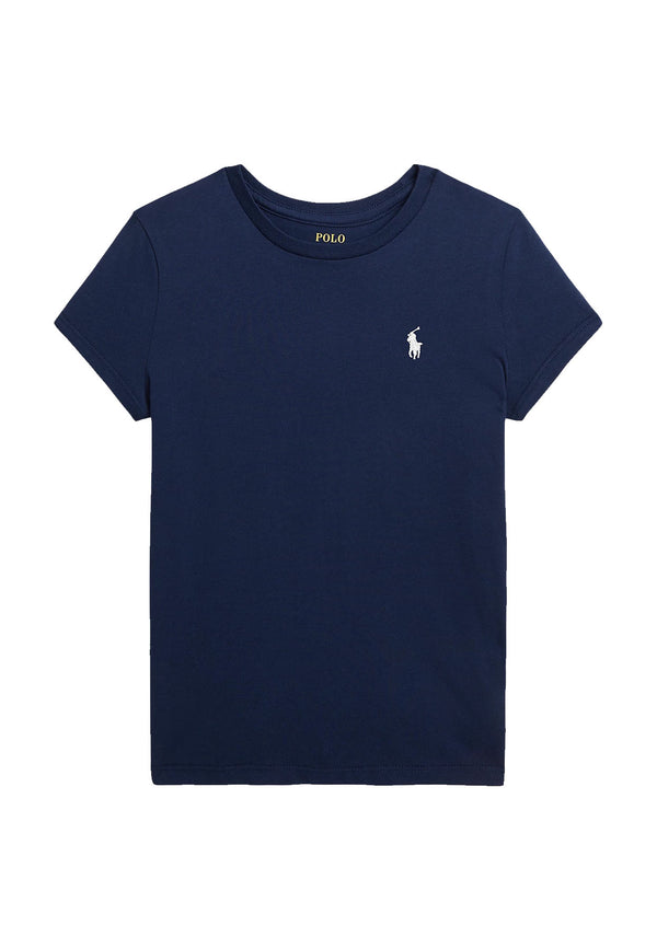 ViaMonte Shop | Ralph Lauren t-shirt blu bambina in cotone