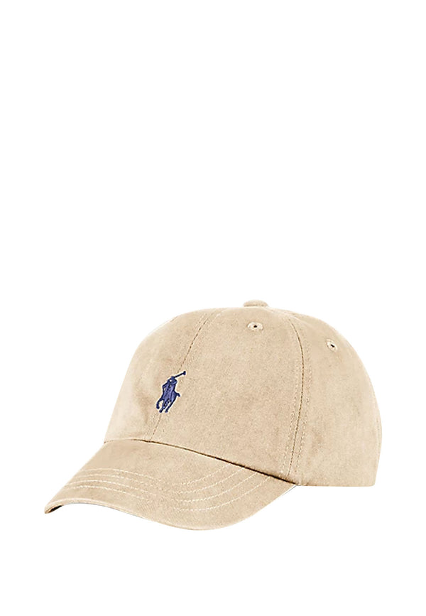 ViaMonte Shop | Ralph Lauren cappello beige bambino in twill di cotone