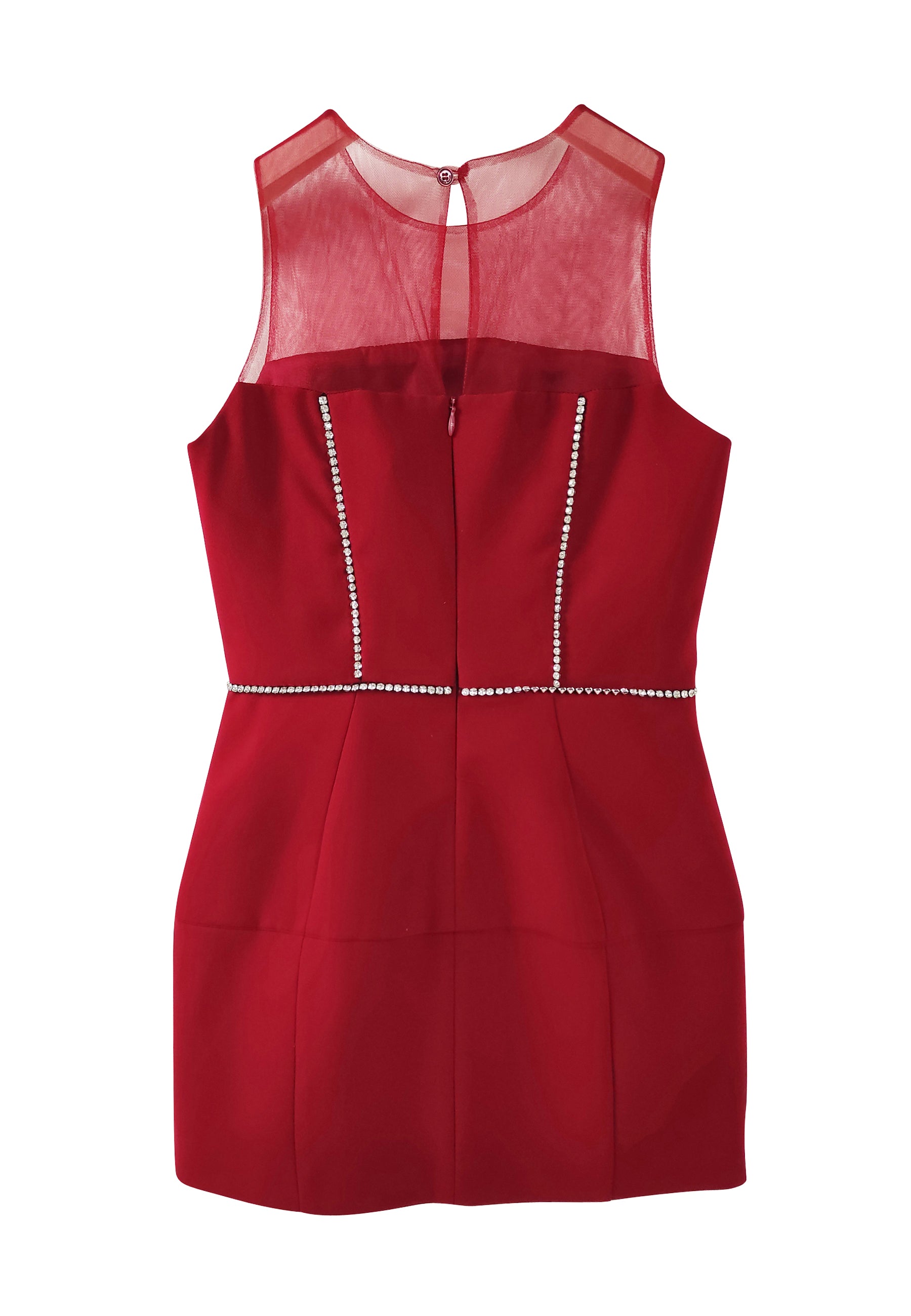 Abito elisabetta 2024 franchi rosso