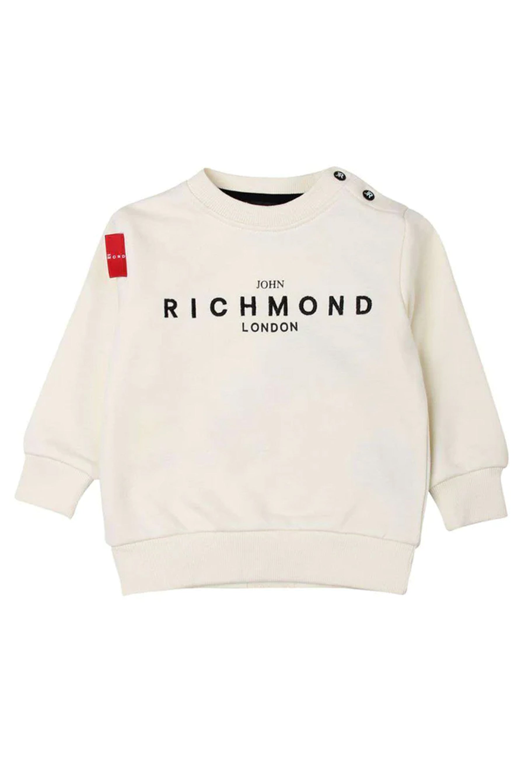 John Richmond Junior logo print long sleeved T-shirt - White